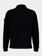 Stone Island Button-Up Cotton Blend Sweatshirt