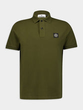 Stone Island Compass-Motif Short-Sleeved Polo Shirt
