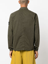 Stone Island Compass-Patch Cotton Shirt Jacket
