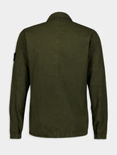 Stone Island Compass-Patch Cotton Shirt Jacket