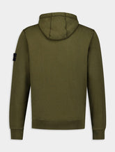 Stone Island Logo-Patch Cotton Hoodie