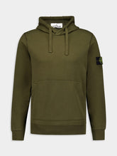 Stone Island Logo-Patch Cotton Hoodie