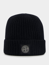 Stone Island Logo-Patch Ribbed Beanie