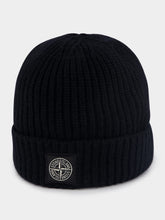 Stone Island Logo-Patch Ribbed Beanie