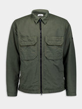 Stone Island Nylon Twill Green Shirt Jacket
