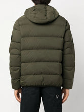 Stone Island Tunnel Down-TC Green Hooded Jacket