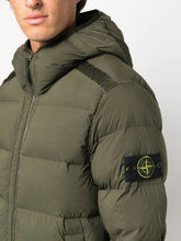 Stone Island Tunnel Down-TC Green Hooded Jacket