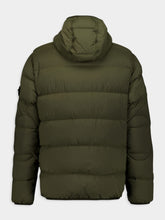 Stone Island Tunnel Down-TC Green Hooded Jacket
