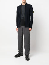 Stone Island Wool Knit Cardigan with Zip