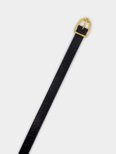 Tom Ford Crackled Leather Angled Buckle Belt