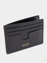 Tom Ford Grained-Leather Black Card Holder