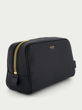 Tom Ford Black Grain Leather Wash Bag