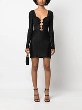 Tom Ford Metallic Heart-Neck Mini Dress