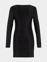 Tom Ford Metallic Heart-Neck Mini Dress