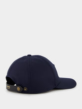 Tom Ford Monogrammed Blue Canvas Cap