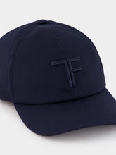 Tom Ford Monogrammed Blue Canvas Cap