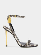 Tom Ford Padlock Snakeskin-effect Sandals