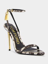 Tom Ford Padlock Snakeskin-effect Sandals