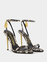 Tom Ford Padlock Snakeskin-effect Sandals