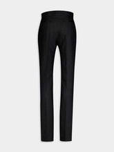 Tom Ford Straight-Leg Silk-Blend Black Trousers