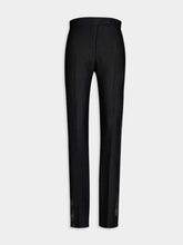 Tom Ford Straight-Leg Silk-Blend Black Trousers
