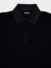 Tom Ford Towelling Black Polo Shirt