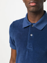 Tom Ford Blue Towelling-Finish Polo Shirt
