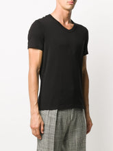 Tom Ford Black Cotton V-Neck T-Shirt