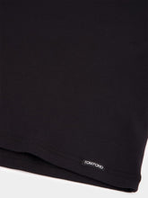 Tom Ford Black Cotton V-Neck T-Shirt