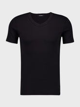 Tom Ford Black Cotton V-Neck T-Shirt
