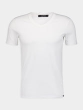 Tom Ford White Cotton V-Neck T-Shirt