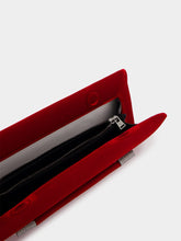 Tom Ford Velvet Clutch Ava Crystal in Red