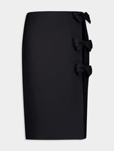 Valentino Garavani Crepe Couture Bow-Embellished Skirt