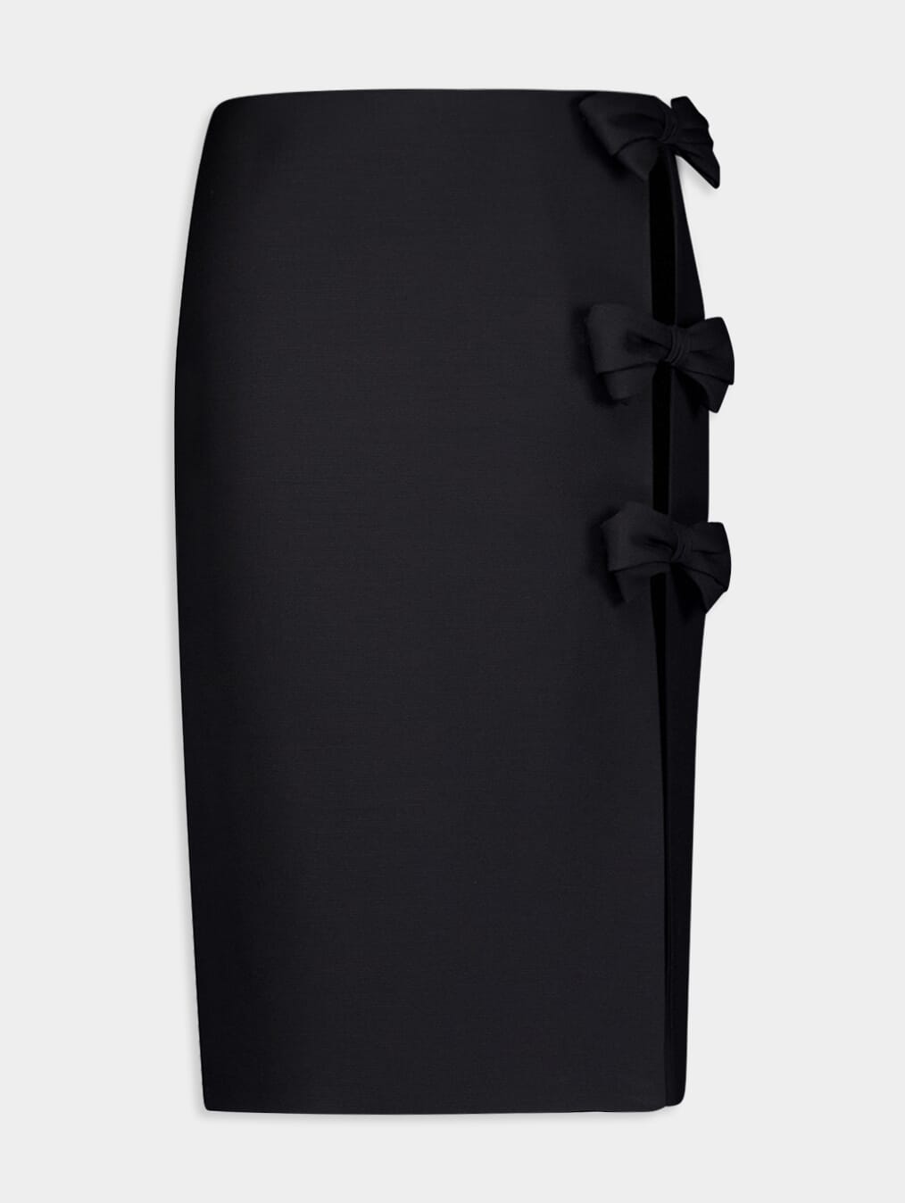 Valentino Garavani Crepe Couture Bow-Embellished Skirt Fashion