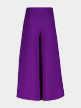 Valentino Garavani Cropped Flared Silk Trousers