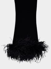 Valentino Garavani Feather-Trim Stretched Viscose Trousers