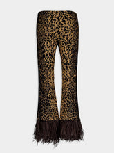Valentino Garavani Leopard Print Flare Trousers
