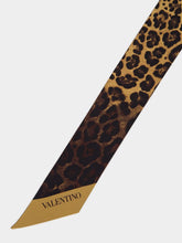 Valentino Garavani Leopard-Print Print Silk Scarf