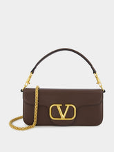 Valentino Garavani Locò Leather Shoulder Bag
