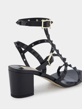 Valentino Garavani Rockstud Calfskin Ankle Strap Sandals