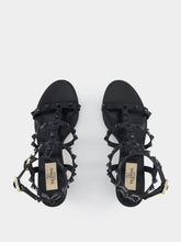 Valentino Garavani Rockstud Calfskin Ankle Strap Sandals