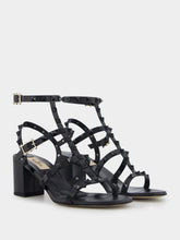 Valentino Garavani Rockstud Calfskin Ankle Strap Sandals