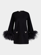Valentino Garavani V-Detail Jumper With Feathers