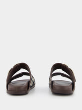 Valentino Garavani V-Logo Leather Slides