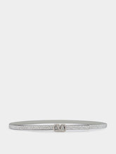 Valentino Garavani V-Logo Rhinestone-Embellished Belt