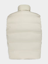 Valentino Garavani VLogo Nylon Hooded Cream Waistcoat