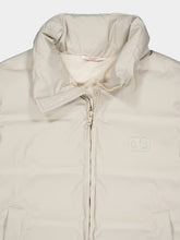 Valentino Garavani VLogo Nylon Hooded Cream Waistcoat