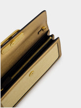 Valentino Garavani VLogo Signature Wallet With Chain In Raffia