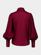 Zimmermann Bow-Embellished Silk Blouse