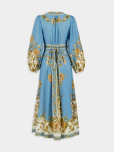 Zimmermann Chintz Floral-Print Wrap Midi Dress